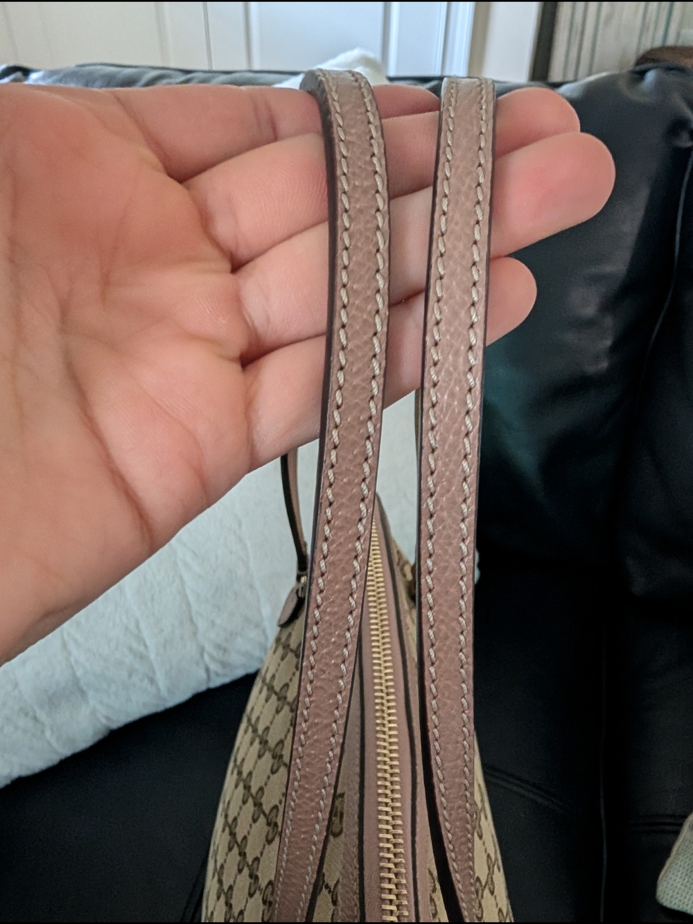 Gucci Pink GG Canvas Top-Handle Tote - Picture 5 of 17